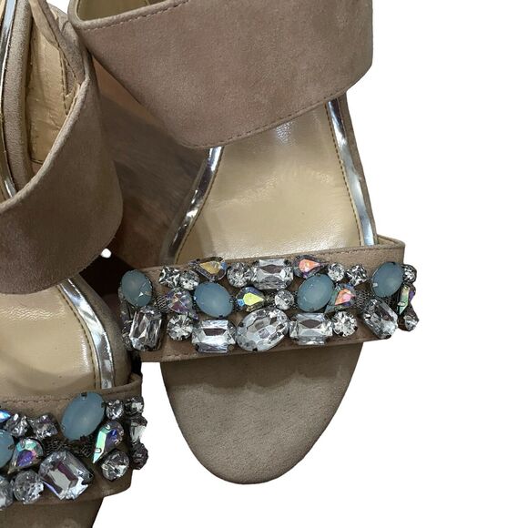 Jessica Simpson Elbella Women's Jeweled Sandals High Heels 8.5 - Picture 3 of 15